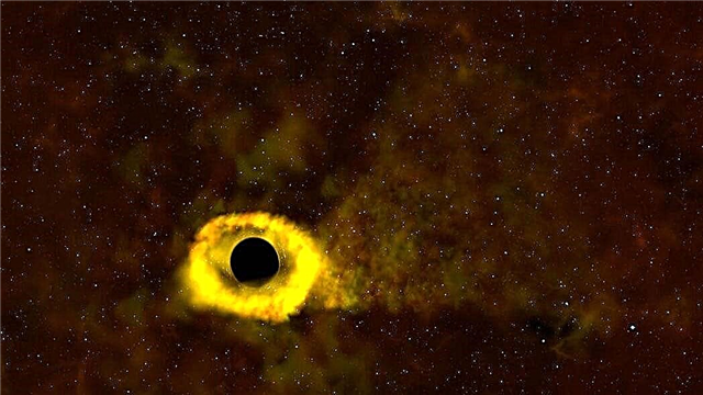 Astronomen zagen een ster een zwart gat breken