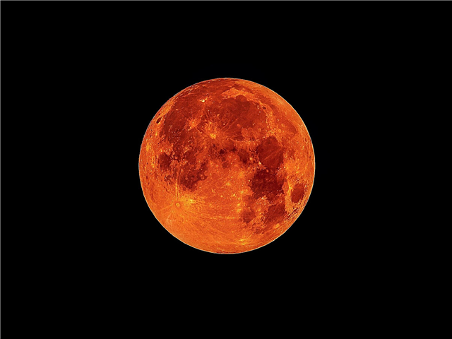 ¿Por qué está roja la luna?