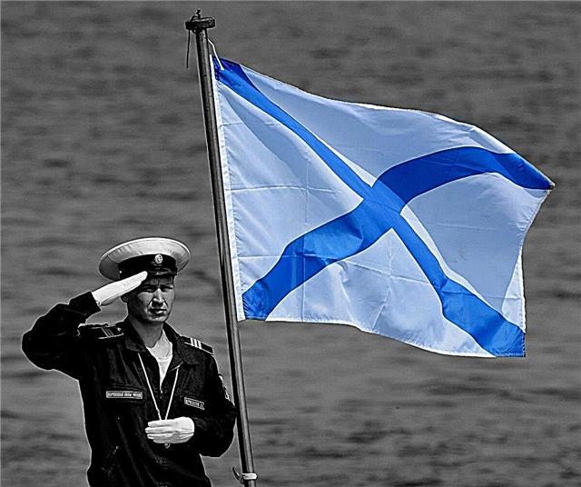 Warum haben Seeleute die St. Andrews Flagge? Beschreibung, Foto und Video